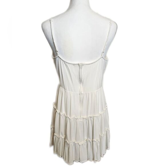 Altar'd State Drucella Ladder Trim Mini Dress, Lined, White, L - Picture 4 of 8